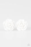 Paparazzi "Garden Rave - White Post" earring Paparazzi Jewelry