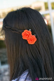 Paparazzi "Garden Roses" Orange Hair Clip Paparazzi Jewelry