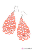 Paparazzi "Garden Tea Party" Orange Earrings Paparazzi Jewelry