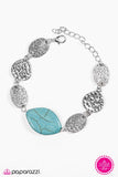 Paparazzi "GATHERER Around" Blue Bracelet Paparazzi Jewelry