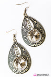 Paparazzi "Genie Glam" Brass Earrings Paparazzi Jewelry