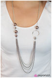 Paparazzi "Gently Glimmering" Brown Necklace & Earring Set Paparazzi Jewelry