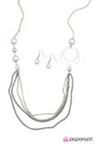 Paparazzi "Gently Glimmering - Silver" necklace Paparazzi Jewelry