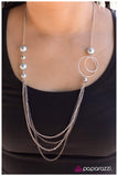 Paparazzi "Gently Glimmering - Silver" necklace Paparazzi Jewelry