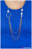 Paparazzi "Gently Glimmering - White" necklace Paparazzi Jewelry