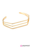 Paparazzi "Geometrically Speaking" Gold Bracelet Paparazzi Jewelry