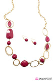 Paparazzi "Geo Queen - Pink" necklace Paparazzi Jewelry