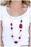 Paparazzi "Geo Queen - Pink" necklace Paparazzi Jewelry
