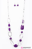 Paparazzi "Geo Queen - Purple" necklace Paparazzi Jewelry