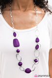 Paparazzi "Geo Queen - Purple" necklace Paparazzi Jewelry