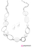 Paparazzi "Geo Queen - White" necklace Paparazzi Jewelry