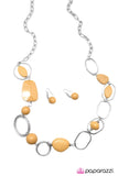 Paparazzi "Geo Queen - Yellow" necklace Paparazzi Jewelry