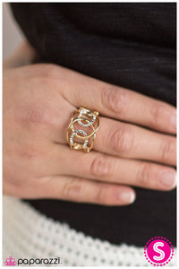 Paparazzi "Get Down Tonight" Gold Ring Paparazzi Jewelry