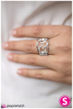 Paparazzi "Get Down Tonight" White Ring Paparazzi Jewelry