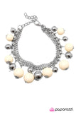 Paparazzi "Get On Your Feet - White" bracelet Paparazzi Jewelry