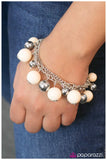 Paparazzi "Get On Your Feet - White" bracelet Paparazzi Jewelry