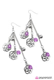 Paparazzi "Getting the Hang of It - Purple" earring Paparazzi Jewelry