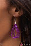 Paparazzi "Get With The BEAD" Purple  Necklace & Earring Set Paparazzi Jewelry