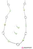 Paparazzi "Get Your Glow On - Green" necklace Paparazzi Jewelry