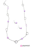 Paparazzi "Get Your Glow On - Purple" necklace Paparazzi Jewelry