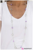 Paparazzi "Get Your Glow On - Purple" necklace Paparazzi Jewelry