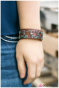 Paparazzi "Giddy Up" Blue Bracelet Paparazzi Jewelry