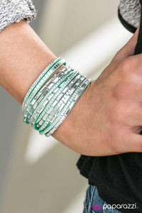 Paparazzi "Gimme Some Sugar" Green Wrap Bracelet Paparazzi Jewelry