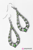 Paparazzi "Girl Glam" Green Earrings Paparazzi Jewelry