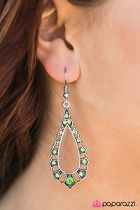 Paparazzi "Girl Glam" Green Earrings Paparazzi Jewelry