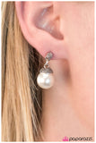 Paparazzi "Girl With The Pearl Earring" White Post Earrings Paparazzi Jewelry