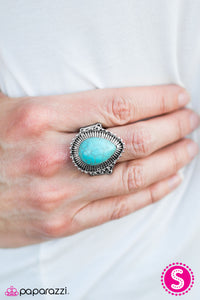 Paparazzi "Give Em The Boot! - Blue" ring Paparazzi Jewelry