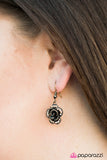 Paparazzi "Give Her Roses" Brass Earrings Paparazzi Jewelry