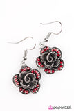 Paparazzi "Give Her Roses" Red Earrings Paparazzi Jewelry