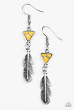 Paparazzi "Give It A NEST! - Yellow" earring Paparazzi Jewelry