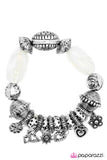 Paparazzi "Give It a Swirl" White Bracelet Paparazzi Jewelry