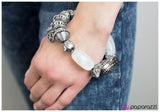 Paparazzi "Give It a Swirl" White Bracelet Paparazzi Jewelry