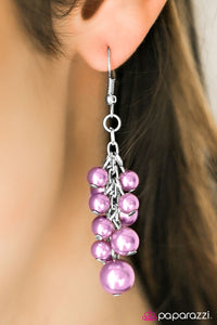 Paparazzi "Give Me A BAROQUE!" Purple Earrings Paparazzi Jewelry