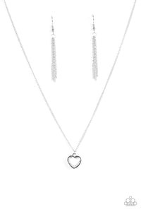 Paparazzi "Give Me Love" White Necklace & Earring Set Paparazzi Jewelry