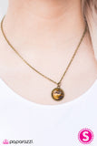 Paparazzi "Give Me The Moon - Brass" necklace Paparazzi Jewelry