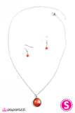 Paparazzi "Give Me The Moon - Orange" necklace Paparazzi Jewelry