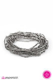 Paparazzi "Glacial Glamour" Silver Bracelet Paparazzi Jewelry