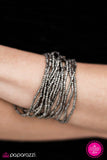 Paparazzi "Glacial Glamour" Silver Bracelet Paparazzi Jewelry