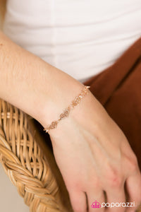 Paparazzi "Glad To HEART It" Rose Gold Bracelet Paparazzi Jewelry