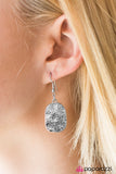 Paparazzi "GLAM Cave - Silver" Necklace & Earring Set Paparazzi Jewelry