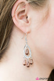 Paparazzi "Glam Challenge - Brown" earring Paparazzi Jewelry