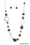 Paparazzi "Glam Grotto" Black Necklace & Earring Set Paparazzi Jewelry