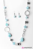 Paparazzi "Glam Grotto" Blue Necklace & Earring Set Paparazzi Jewelry