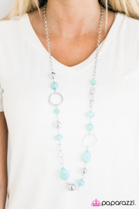 Paparazzi "Glam Grotto" Blue Necklace & Earring Set Paparazzi Jewelry