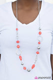 Paparazzi "Glam Grotto" Orange Necklace & Earring Set Paparazzi Jewelry