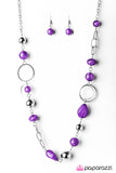 Paparazzi "Glam Grotto" Purple Necklace & Earring Set Paparazzi Jewelry